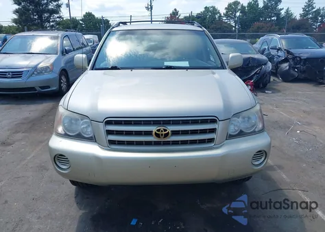 2002 Toyota Highlander V6 z USA, uszkodzony, nr VIN JTEGF21A320039082